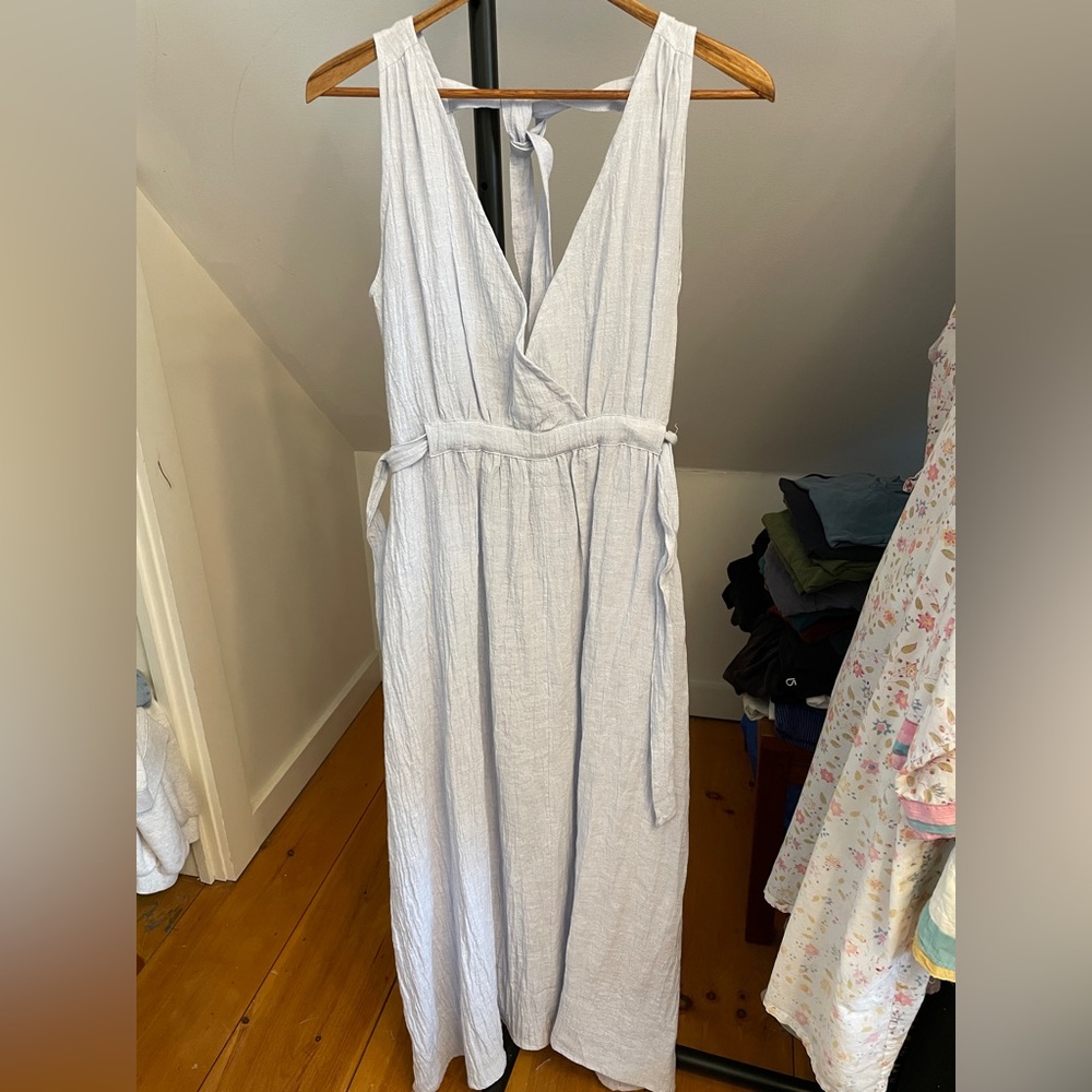 Linen Beach Maxi Dress